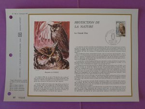 bird owl FDC folder CEF 195-1972