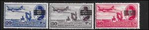 Egypt C73-75  1953  set 3   fine mint  hinged