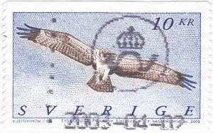 Sweden -2002 Osprey - 10Kr - used - SG 2198