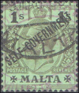 Malta #81, Incomplete Set, 1922, Used