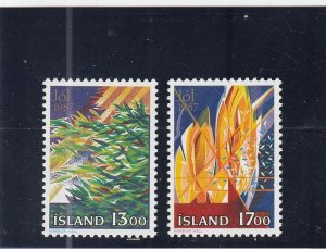 Iceland  Scott#  652-653  MNH  (1987 Christmas)