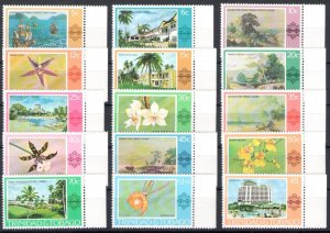 1976-78 Trinidad and Tobago - Yvert n. 349/53+367/71+372/76 - MNH**