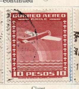 Chile 1934-36 Early Issue Fine Used 10P. 089796