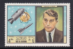 Ras Al Khaima #266 MNH 1969 famous people 4rl von Braun