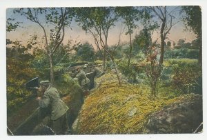 Fieldpost postcard Germany / France 1915 Trench - WWI