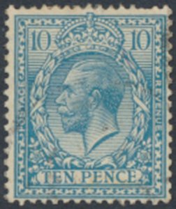 GB  SG 394   Turquoise blue  SC# 171 *  Used see details & scans