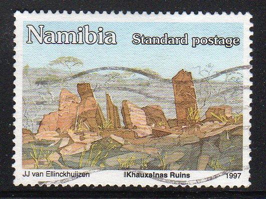 Namibia 816 - Used - Ancient Ruins (cv $0.30)