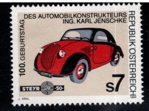 Austria Scott 1785 MNH** 1999 automobile designer stamp