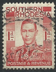 Southern Rhodesia 1937 - 1d George VI - SG41 used