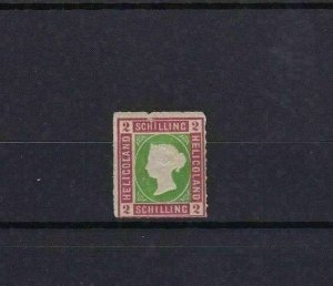 HELIGOLAND 1867 2 sch UNUSED ROULETTE STAMP CAT £65 CONDITION SHOWN REF 6153