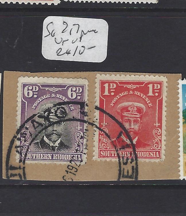 SOUTHERN RHODESIA  (P1310B)  KGV  ADMIRAL  6D+1D PIECE  SG 2,7     VFU