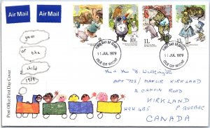 GREAT BRITAIN FIRST DAY COVER YEAR OF THE CHILD (4) ISLE OF WIGHT CANCEL 1979