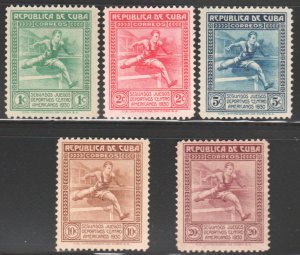 1930 Cuba Stamps  Hurdler  Central American Athletic Games Complete Set NEW