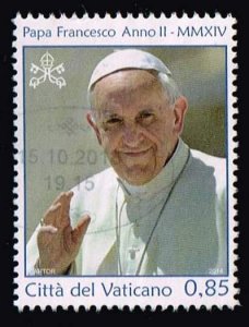 Vatican 2014,Sc.#1554 used. Pope Francis Year II-MMXIV