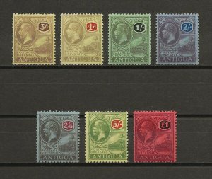 ANTIGUA 1921/29 SG 55/61 MINT Cat £300