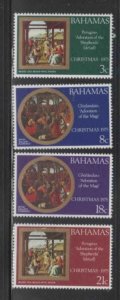 BAHAMAS #380-383 1975 CHRISTMAS MINT VF NH O.G