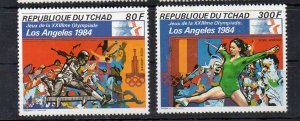 CHAD - 1982 - LOS ANGELES OLYMPIC GAMES 1984 - AIRMAIL -