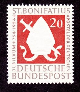 Germany 724 MNH OG 1954 20pf Bishop's Miter and Sword Issue VF