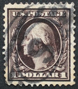 U.S. Used #342 $1 Washington, XF. 9 Double Oval Cancel. Gem! Scott: $100.00