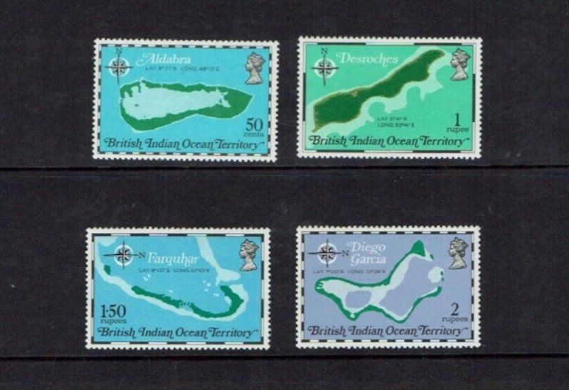 British Indian Ocean Territory:  1975  10th Anniversary of Territory,  MNH set 