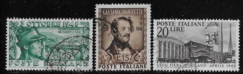 Italy 507 - 509 used 2017 SCV $8.00