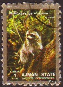 Ajman State 1973 Mi 2851A 1Rl Monkey CTO