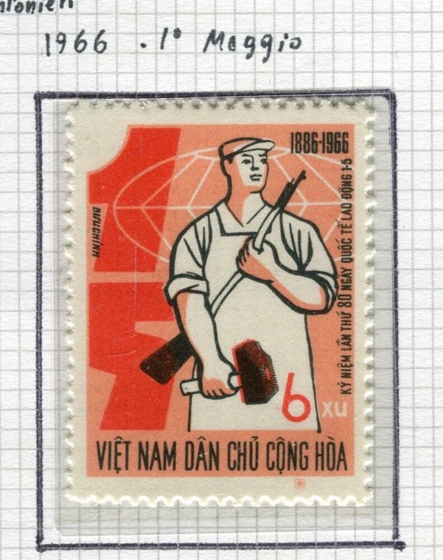 VIETNAM NORTH; 1966 early Labour Day Pictorial issue fine Mint SET