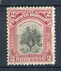 NORTH BORNEO; Early 1900s pictorial issue fine used 2c. value