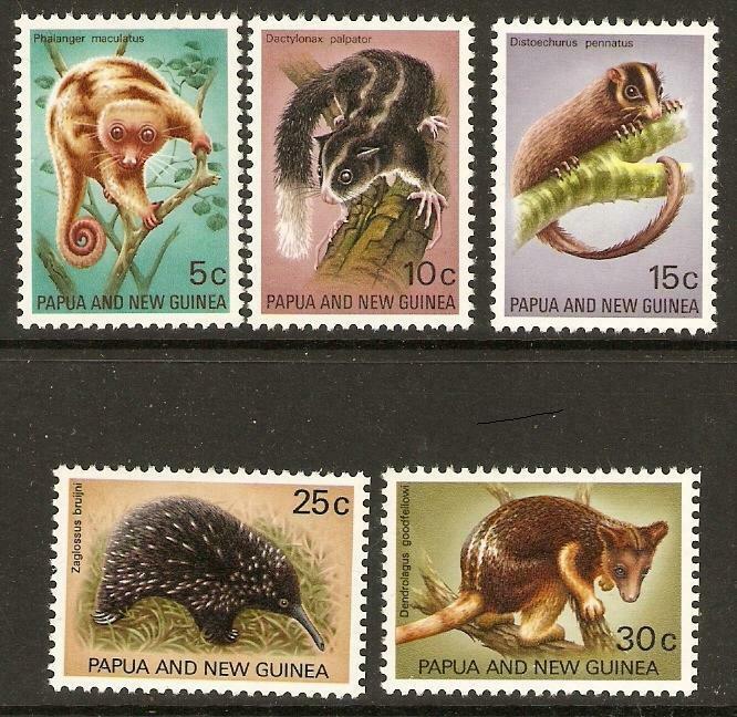 PAPUA NEW GUINEA SG195/9 1971 FAUNA CONSERVATION MNH