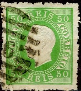 Portugal; 1870: Sc. # 42: Used Single Stamp