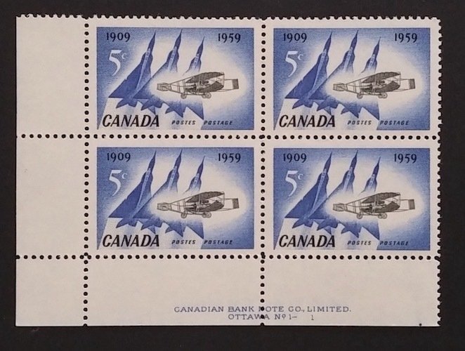 Canada 383 Plate Block LL No. 1 F-VF MNH