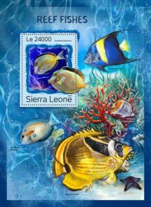SIERRA LEONE 2016 SHEET REEF FISHES MARINE LIFE srl161210b