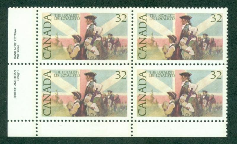 CANADA SC# 1028 VF MNH 1984 Inscription Block of 4 LL