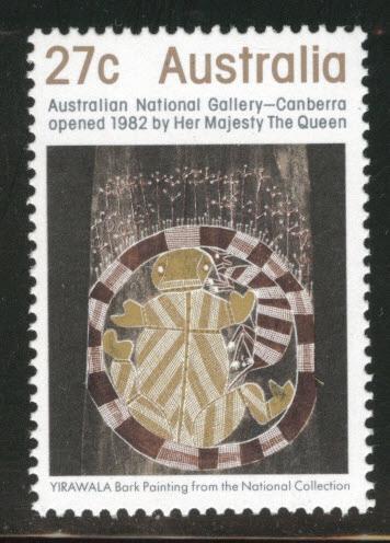 AUSTRALIA Scott 847 MNH** 1982 Bark Painting