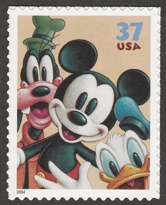 US 3865 Disney Friendship Mickey Mouse Donald Duck 37c single MNH 2004