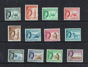 Somaliland Protectorate: 1953, Queen Elizabeth Definitive Set, MLH