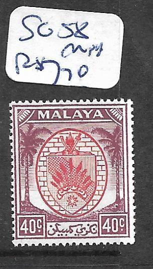 MALAYA NEGRI SEMBILAN  (P2303B) ARMS 40C  SG 58  MNH