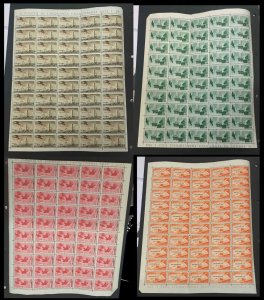 MOMEN: AEGEAN ISLANDS 1934 AIRMAIL SHEETS MINT OG NH CAT. €17,500 LOT #62031-3