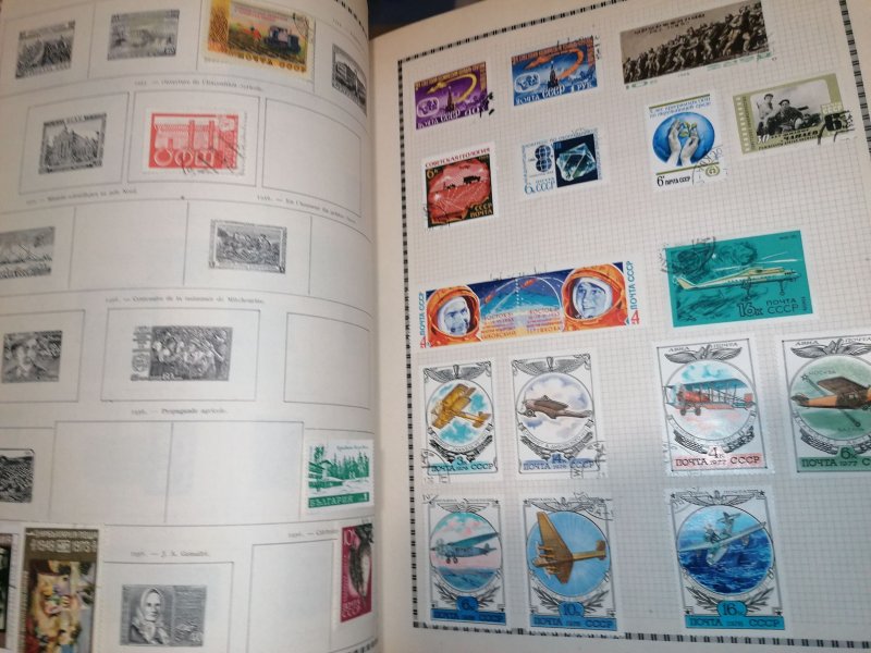 Old Yvert album with many stamps inside