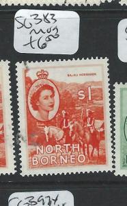 NORTH BORNEO (PP2601B) QEII $1.00   SG 383     MOG