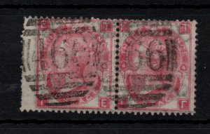 GB QV 3d rose Wing Margin pairs SG92 Plate 4 Cat Val £500 WS37432