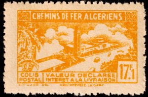 ✔️ALGERIA 1943 RAILWAY PARCELS  PHILLIPEVILLE STATION M.131 MNH  $24.00 [03.16]