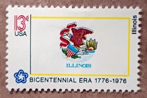 United States #1653 13c Illinois State Flag MNG (1976)