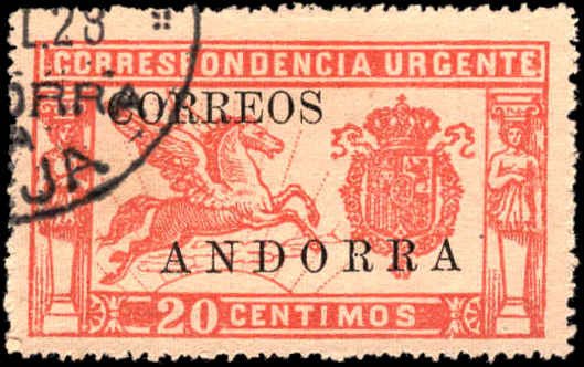 Andorra Spanish Administration #E2, Complete Set, 1928, Used