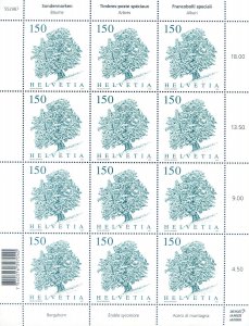 Fauna. Trees 2021. 4 mini sheets.
