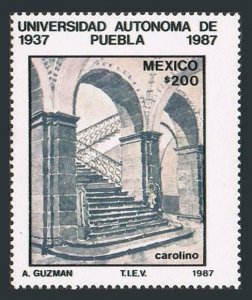 Mexico 1477 two stamps,MNH.Mi 2016. Autonomous University of Pueble,50,1987.