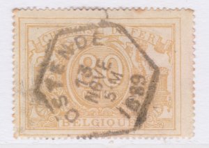 Belgium Parcel Post Railway 1882-94 80c Used Stamp A25P57F20759-