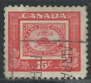 Canada 1951 - 15c Canadian Stamp Centenary - SG439 used
