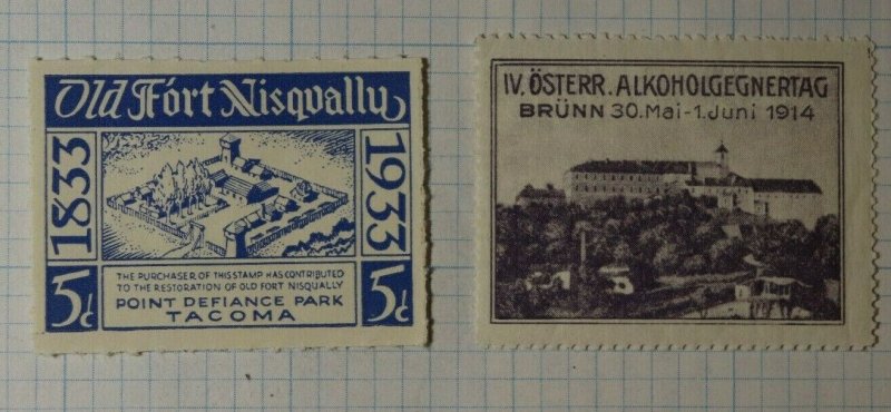 IV OSterr. Alkoholgegnertag Austria 1914 Expo Alcohol Day Brunn Poster Stamp Ads