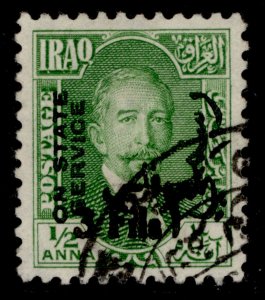 IRAQ GV SG O122, 3f on ½a green, FINE USED. 